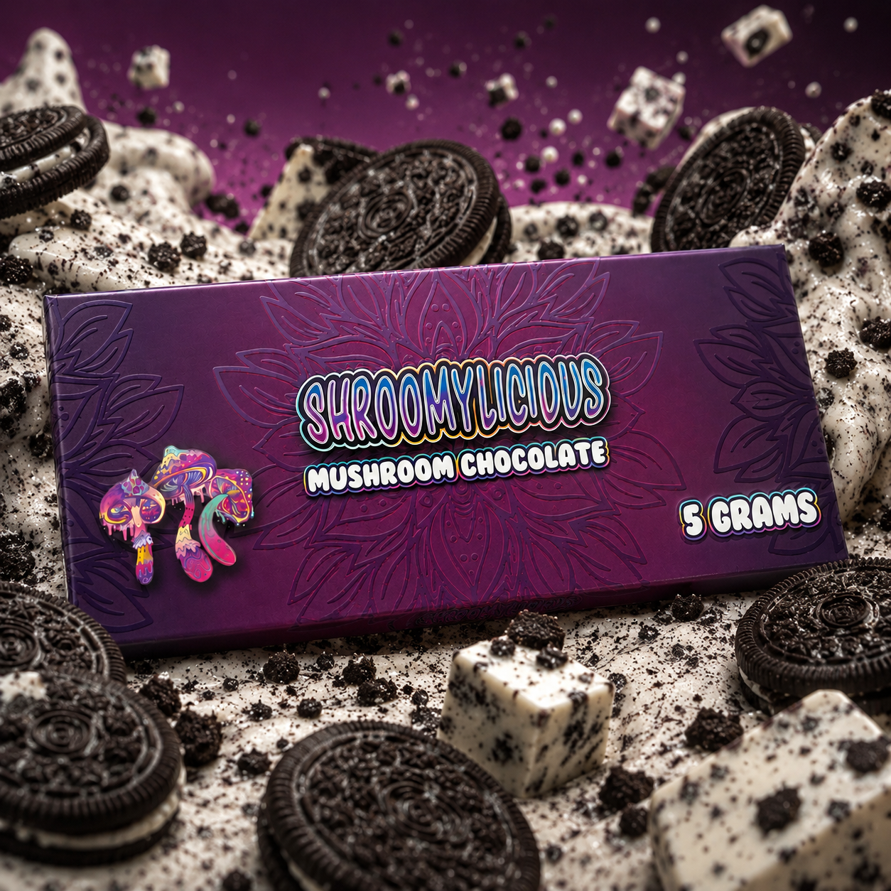 Cookies & Cream Chocolate Bar 5g (0.41g per serving)